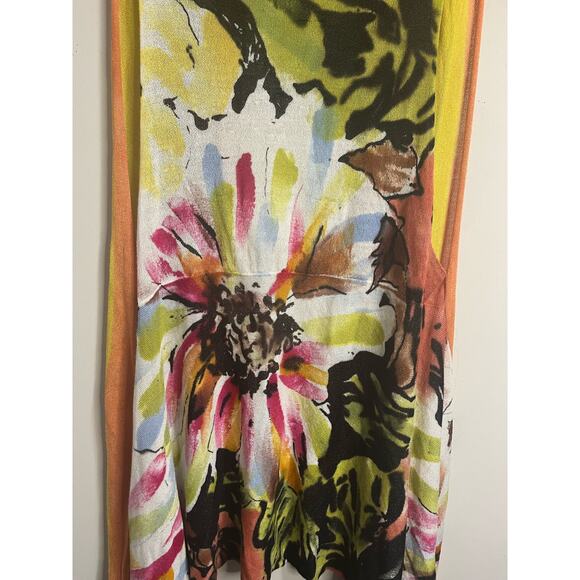 Anthropologie Adore Colorful Sleeveless Cardigan Shrug Shall sz. L - Picture 3 of 6